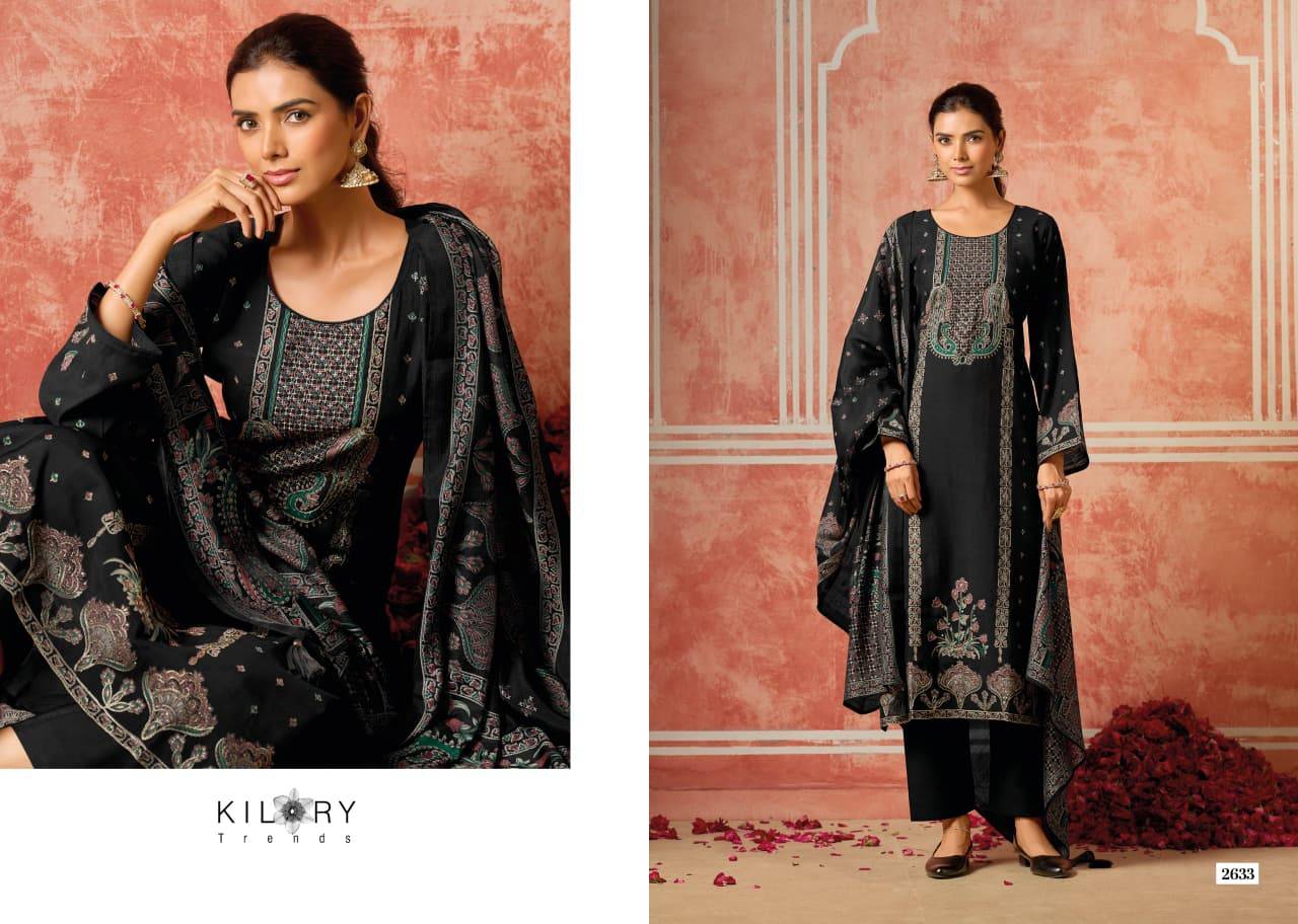 DAINAA By KILORY TRENDS 2631 To 2636 Series Stylish Beautiful Colourful PURE MUSLIN Dresses At Wholesale Price